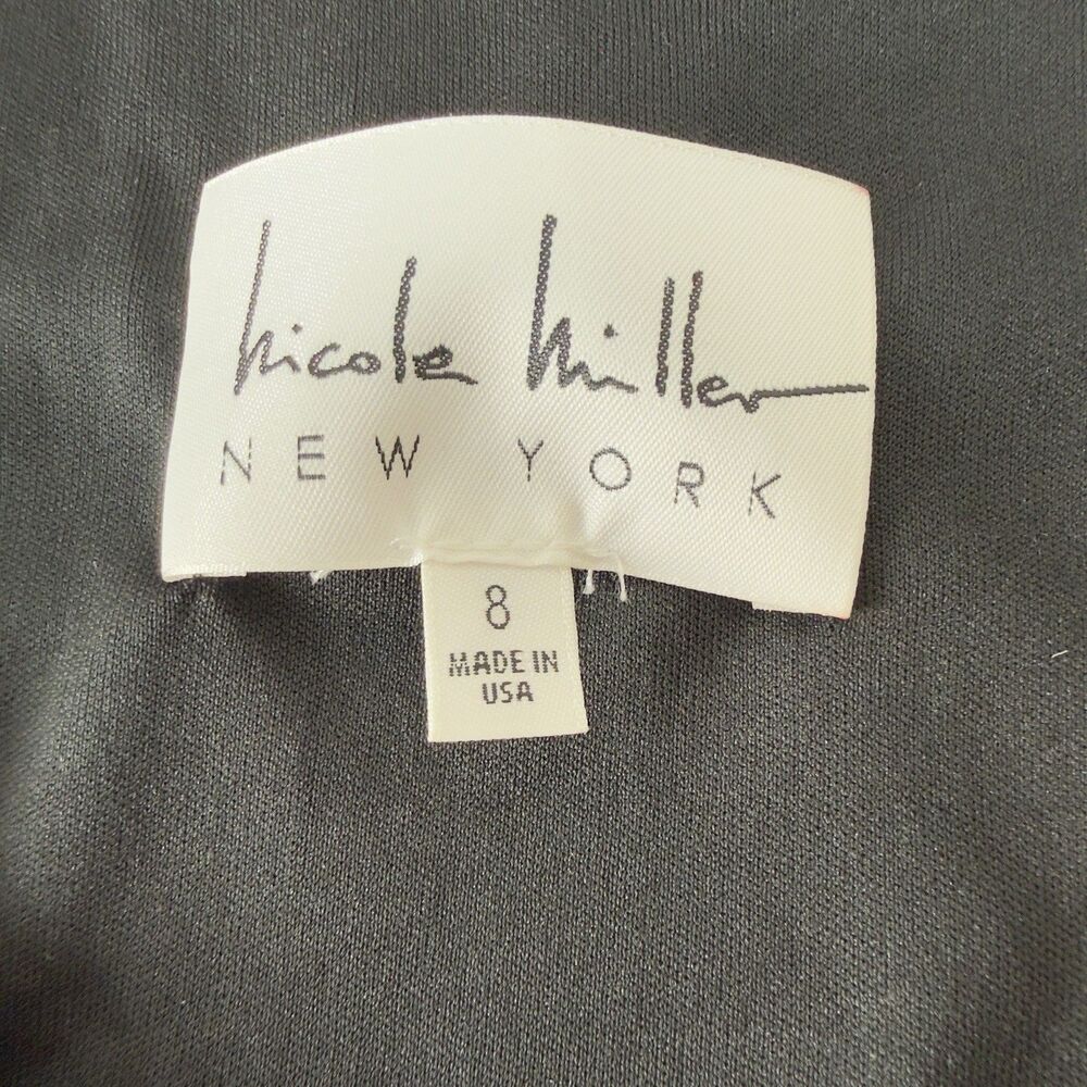 Nwt Nicole Miller New York V-Women Dress Size 8 Neck Sequin Shift Cocktail - Picture 16 of 16